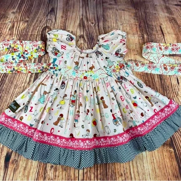 Robe Matilda Jane Platinum Laundry Day Knot Dress – Taille 6, NWOT (neuve Sans étiquette)